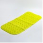 Антискользящий резиновый коврик для ванны ROXY-KIDS 34,5х76 см салатовый (с отверстиями)
