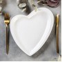 Блюдо Magistro «Сердце», 24×27×3 см, цвет белый