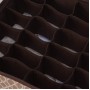 Органайзер для белья Доляна «Браун», 24 ячейки, 30×33×10 см, цвет коричневый