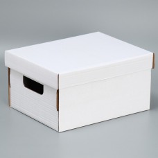 Складная коробка «Белая», 31,2 х 25,6 х 16,1 см