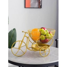 Фруктовница "Велосипед", цвет золото