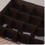 Органайзер для белья Доляна «Браун», 16 ячеек, 32×32×12 см, цвет коричневый