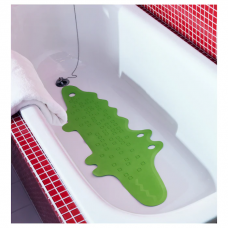 PATRULL ПАТРУЛЬ Коврик в ванну, крокодил зеленый 33x90 см 