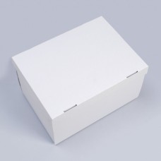 Коробка складная, крышка-дно, белая, 35 х 25 х 20 см