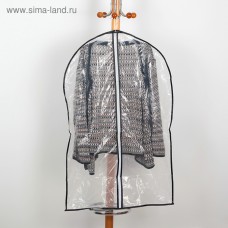 Чехол для одежды 60×90 см, PE, прозрачный