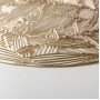 Набор салфеток сервировочных на стол Доляна «Листья», d=38 см, 4 шт, цвет золотой