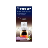 Фильтр-пакеты для заваривания чая Topperr, 80 шт, 8х13 см