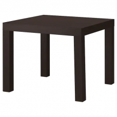 LACK ЛАКК Придиванный столик, черно-коричневый 55x55 см 