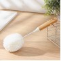 Ёрш для посуды Доляна Meli, бамбуковая ручка, EVA, шар, 26×10 см