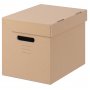 PAPPIS ПАППИС Коробка с крышкой, коричневый 25x34x26 см 