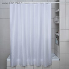 Штора для ванной комнаты «Бриллиант», 180×180 см, полиэстер, цвет белый