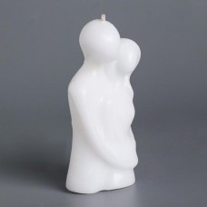 Свеча фигурная "Влюбленные", 12 см, белая