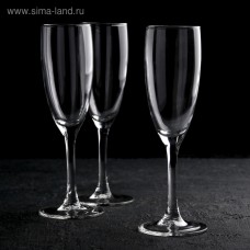 Набор бокалов для шампанского «Эдем», 170 мл, 3 шт