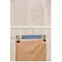 Вешалка деревянная для брюк и юбок с зажимами SAVANNA «Тэри», 28×11,5×2,8 см, цвет графитовый