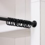 Карниз для ванной комнаты, телескопический 120-220 см, цвет чёрный