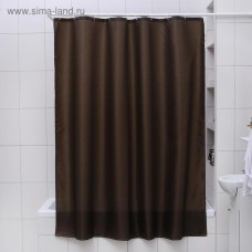 Штора для ванной комнаты Доляна «Шоколад», 180×180 см, полиэстер