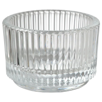 FINSMAK Подсвечник для греющей свечи, прозрачное стекло 3.5 см