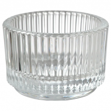 FINSMAK Подсвечник для греющей свечи, прозрачное стекло 3.5 см