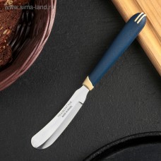 Нож кухонный для масла Multicolor, лезвие 7,5 см, сталь AISI 420, цвет синий