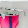Вешалка для брюк и юбок с зажимами Доляна, 38×15 см, цвет МИКС