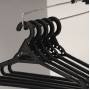 Набор вешалок-плечиков для одежды, размер 46-48, 5 шт, цвет чёрный