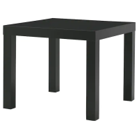 LACK ЛАКК Придиванный столик, черный 55x55 см