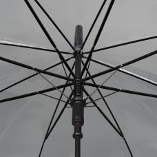 Зонт - трость полуавтоматический «Каркас», 8 спиц, R = 48 см, цвет прозрачный