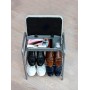 Этажерка для обуви с сиденьем и ящиком, 51х44х33 см, цвет серый