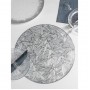 Набор салфеток сервировочных на стол Доляна «Листья», d=38 см, 4 шт, цвет серебряный