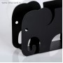 Салфетница «Слон», 14,5×4×9,5 см, цвет чёрный