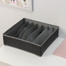 Органайзер для белья Доляна «Кло», 7 отделений, 34×30,5×10 см, цвет чёрный