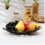 Блюдо для фруктов «Приборы», 29×29×4 см, цвет чёрный