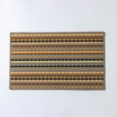 Коврик влаговпитывающий придверный Доляна «Цветная косичка», 47×77 см
