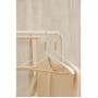 Вешалка для одежды с усиленными плечиками SAVANNA Wood, 42×22×3,2 см, цвет белый