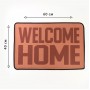 Коврик придверный "WELCOME HOME" , 40 х 60 см, оранжевый